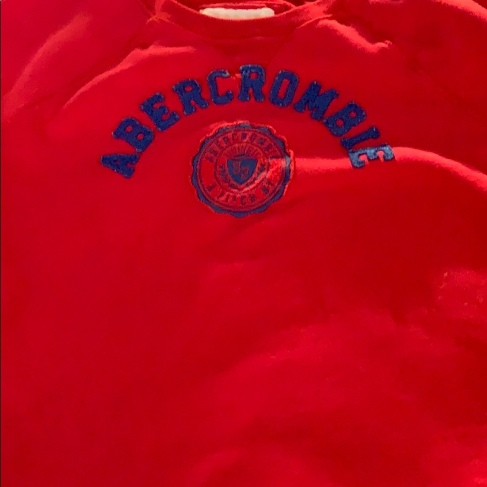 Red Abercrombie sweatshirt